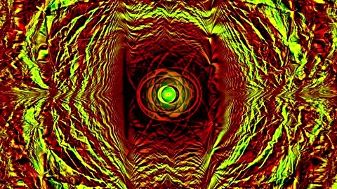 Abstract Portal Textured Pattern Science Fiction Eye Red Green Color Surreal Ani Stock Footage 287989075