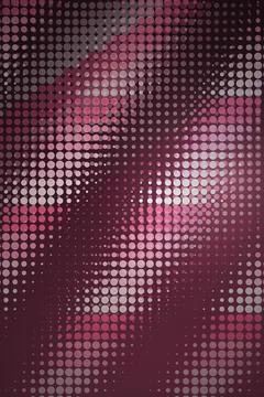 Abstract Portrait with Dot Pattern Stock Illustration