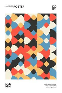 Abstract Poster Background Geometry Shape Stock Illustration