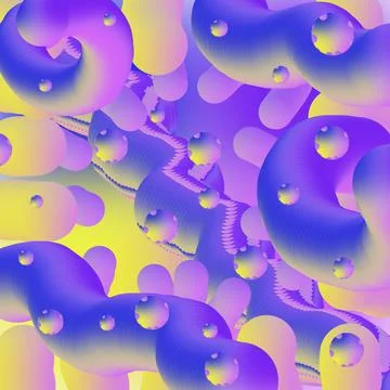 Abstract poster bundle with fluid shapes . A4 size gradient background Stock Illustration