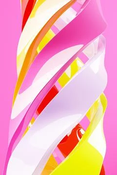 Abstract poster design with geometric shapes. 3D pattern of lines. 3D illustr 스톡 일러스트
