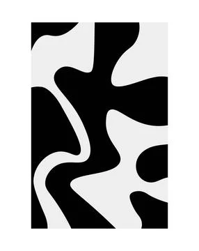 Abstract poster design. Modern wall art with organic irregular geometric sh.. Stock-Illustration