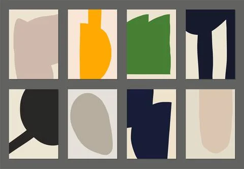 Abstract Poster Design Set Stock Illustration