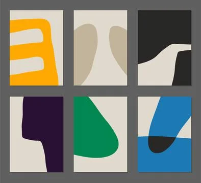 Abstract Poster Design Set Stock Illustration