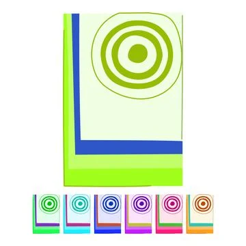 Abstract poster finding inspiration in 70s design graphic Stock Illustration