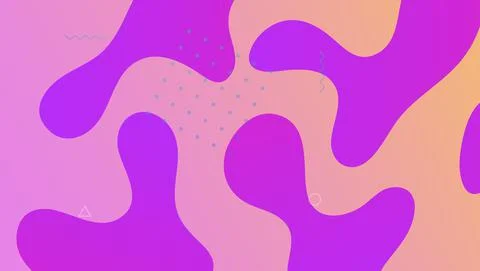 Abstract Poster. Flow Modern Shape. Commercial Flyer. Wavy Creat Illustrazione stock