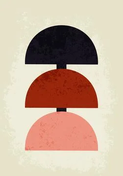 Abstract poster with a grunge texture Stock Illustration