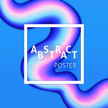 Abstract Poster Liquid Fluid Stock Illustration
