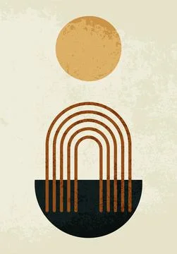 Abstract poster of minimalism Stock Illustration