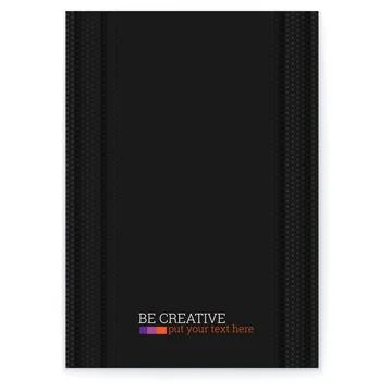 Abstract poster with multi layered shape at sides of. Shapes with halftone Stock Illustration