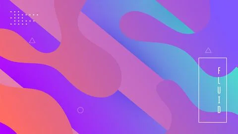Abstract Poster. Pink Vibrant Layout. Dynamic Screen. Art Landin Illustrazione stock