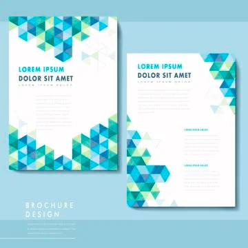 Abstract poster template design Stock Illustration