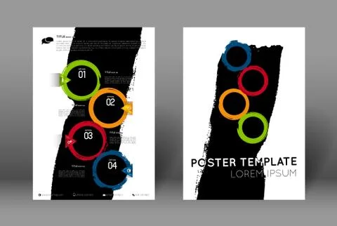 Abstract poster template Stock Illustration