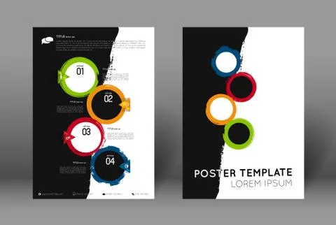 Abstract poster template Stock Illustration