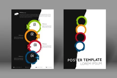 Abstract poster template Stock Illustration
