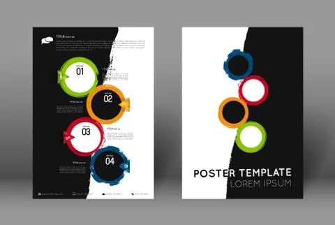 Abstract poster template Stock Illustration