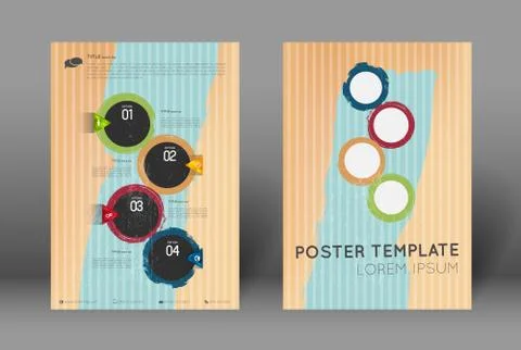 Abstract poster template Stock Illustration