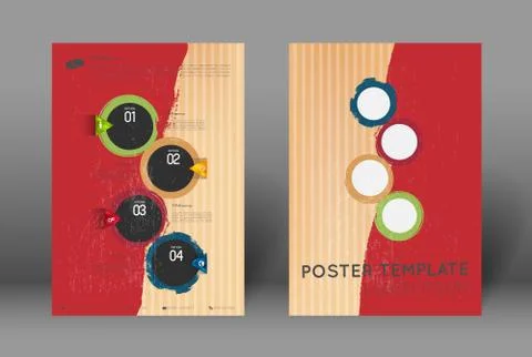 Abstract poster template Stock Illustration