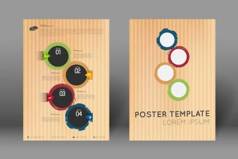 Abstract poster template Stock Illustration