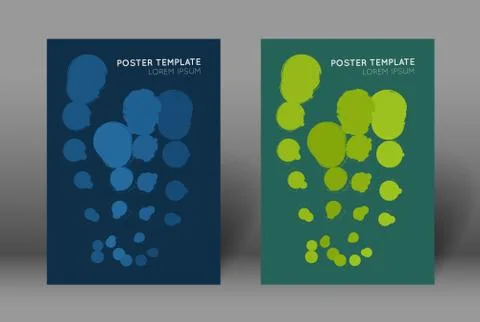 Abstract poster template Stock Illustration