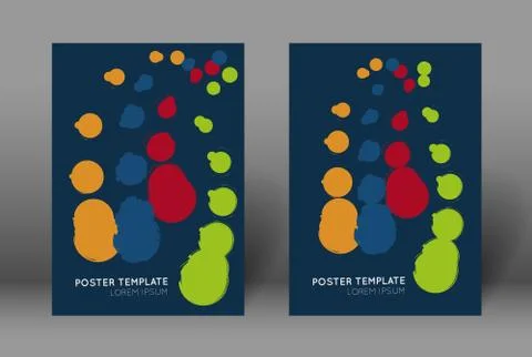 Abstract poster template Stock Illustration