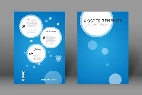 Abstract poster template Stock Illustration