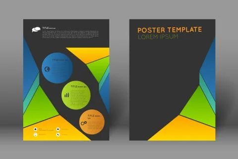 Abstract poster template Stock Illustration