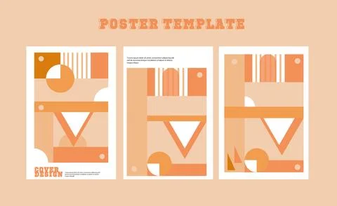 Abstract poster template Stock Illustration