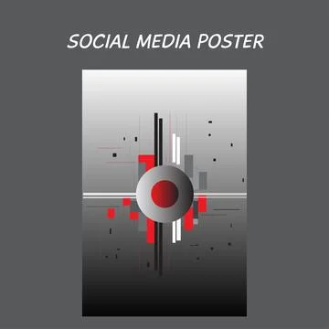 Abstract poster template Stock Illustration