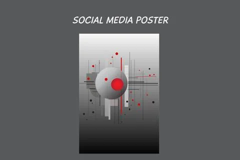 Abstract poster template Stock Illustration