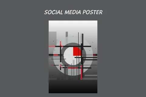 Abstract poster template Stock Illustration