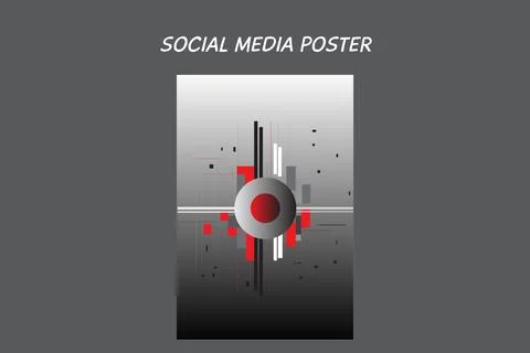 Abstract poster template Stock Illustration