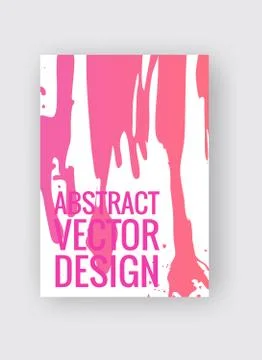 Abstract poster templates. Colorful threads vector composition. Illustrazione stock
