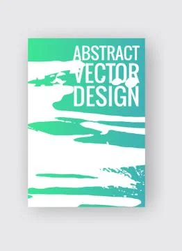 Abstract poster templates. Colorful threads composition. Vector illustration Stock Illustration