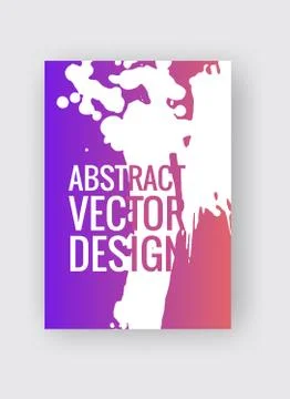 Abstract poster templates. Colorful threads composition. Vector illustration Illustrazione stock