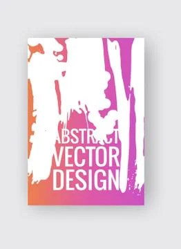 Abstract poster templates. Colorful threads composition. Vector illustration Stock Illustration
