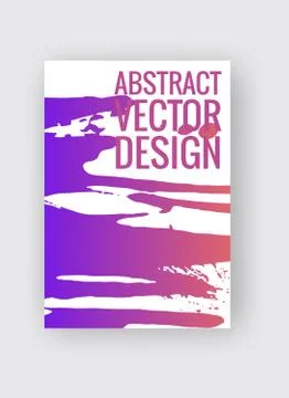 Abstract poster templates. Colorful threads composition. Stock Illustration