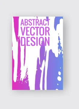Abstract poster templates. Colorful threads composition. Stock Illustration