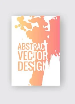 Abstract poster templates. Colorful threads composition. Stock Illustration