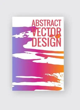 Abstract poster templates. Colorful threads composition. Stock Illustration