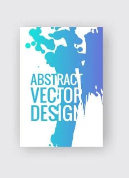 Abstract poster templates. Colorful vector threads composition. Illustrazione stock