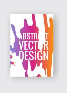 Abstract poster templates. Colorful vector threads composition. Illustrazione stock