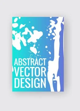 Abstract poster templates. Colorful vector threads composition. Illustrazione stock