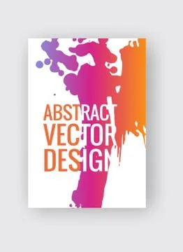 Abstract poster templates. Colorful vector threads composition. Illustrazione stock