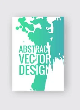 Abstract poster templates. Colorful vector threads composition. Stock Illustration