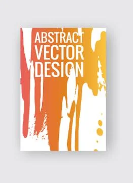 Abstract poster templates. Colorful vector threads composition. Illustrazione stock