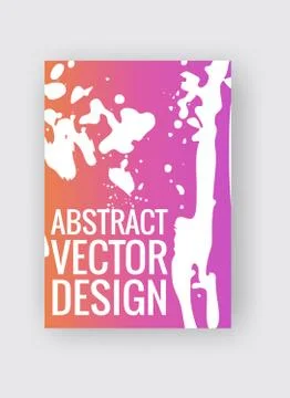 Abstract poster templates. Colorful vector threads composition. Illustrazione stock