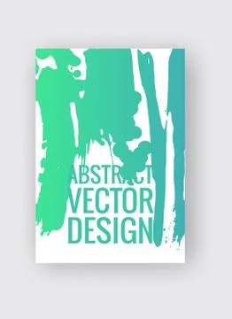 Abstract poster templates. Colorful vector threads composition. Illustrazione stock