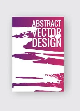 Abstract poster templates. Colorful vector threads composition. Illustrazione stock