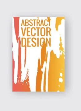 Abstract poster templates. Colorful vector threads composition. Illustrazione stock